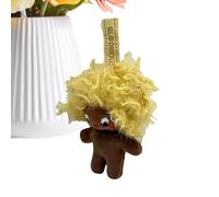 Genérico Llavero De Peluche - Muñeco Decorativo Suave Y Bonito Con Diseño Afro | Para Llavero - Detalle Para Fiestas De San Valentín Y Navidad Infantiles