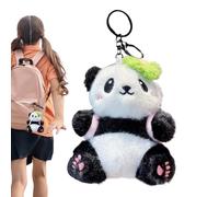 Generico Llavero de peluche Panda - Adorable colgante de animal, suave colgante de peluche ligero para bolso, estuche y viaje, ideal compañero para niños y coleccionistas, Un, Fare riferimento alla