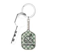 Generico Llavero de Pickleball Mujer Llavero de con Raqueta de Pickleball | Creativo Pickleball Llavero Metal para Hombres y Mujeres, Verde, riferimento alla descrizione