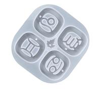 Generico Llavero de silicona - Resina astrología Flexible, Colgante Antiadherente | Constelación DIY Resina epoxi, Estrella Del Zodíaco Que Produce Molde, Suministro de Artig