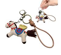 Genérico Llavero del año del caballo: bonito colgante zodíaco chino, llavero con colgante de de buena suerte, regalo navideño Festival de Primavera | Regalo de cumpleaños Mujeres Hombres Niñas Es