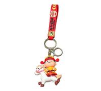 Generico Llavero En Forma De Caballo | Decoración De Silicona Para Año Nuevo 2026 - Año del Caballo Llavero | Para Mujeres Niñas Niños Salud Éxito Bolso Coche Casa Oficina Escuela, C,