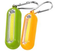 Genérico Llavero Linterna LED Potente 2 Unidades Verde y Amarillo Mini Linterna sin Pilas para Emergencias Senderismo Camping y Actividades al Aire Libre