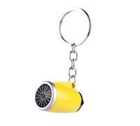 Genérico Llavero Motor Avión - Diseño Turbofán Giratorio | Metálico Turbina Manual | Pilotos Entusiastas Aviación Hombre Mujer, Colgante Regalo Llaves Mochila Espejo Coche