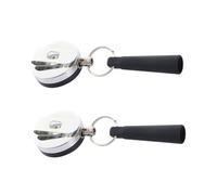 Genérico Llavero Multifuncional Retráctil Presilla para Bolígrafo Tapa de Silicona para Bolígrafo Hebilla para Cinturón Elástico 2 Piezas Accesorio Antipérdida para Mochila y Bolsillo