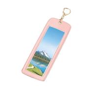 Genérico Llavero Para Foto | Colgante Rectangular de Piel PU Transparente y Portátil,Portafotos Para Llavero,Para Familia Navidad Recuerdo Embarazo Nacimiento Coche Hogar Fiesta Vacaciones