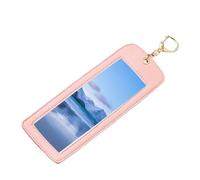 Generico Llavero para fotos - Colgante decorativo rectangular portátil de piel sintética transparente, llavero marco para fotos - para familia, recuerdo, nacimiento, Navidad, casa,