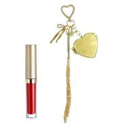 Generico Llavero para mantequilla de cacao | bolsillo de red, estuche con espejo antigoteo, para bolsos, carteras, gimnasio, trabajo, actividades al aire libre, desplazamiento para mujeres y niñas, B