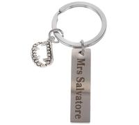 Genérico Llavero Pequeño Decorativo de Acero Inoxidable Diente de Vampiro para Halloween, Colgante Plateado Multiusos Adecuado para Decoración Colgante