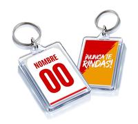 Genérico Llavero Personalizado Fútbol Sevilla | Llavero con Foto a Dos Caras | Regalo Original para Aficionados del Fútbol | Regalo Camiseta Equipo Fútbol (Sevilla)