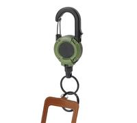 Genérico Llavero Retráctil | Carrete magnético con bloqueo y mosquetón | Cordón retráctil resistente - para Hombres, Enfermeras, Estudiantes, Mujeres, Profesores, Trabajo, Mochila