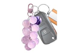 Genérico Llavero Uva - Decoración de uva detectora de rayos UV que cambia de color - para Bolsos | para tote mujer adolescente niña al aire libre coche bolso de mano