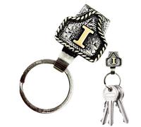 Genérico Llaveros Con Letras Vaqueras, Llaveros Vaqueros de Letra para Bolsillo, Sujetallaves Accesorios de para Bolso Mochila Diario Cinturón Amantes del Denim Regalo Mujeres