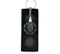 Genérico Llaveros de Fútbol, Llavero de Cristal, Deportivos, Originales, para Coches, Mochilas, Regalos de Cumpleaños para Hombres, Mujeres y Niños, Clubes de la Liga. (REAL SOCIEDAD)