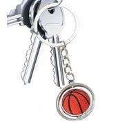 Genérico Llaveros deportivos,Llaveros de pelotas deportivas, Llavero con rotación de balón de fútbol, de baloncesto de pelota deportiva Llavero de metal para recompensa de carnaval