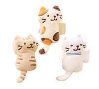 Genérico Llaveros para Mochilas,Set de 3 Juguetes de Gatos de Peluche | Accesorios para Bolso de Niña - para Bolso, Mochila, Escuela, Oficina, Regalos de Cumpleaños, San Valentín, Halloween, Acción