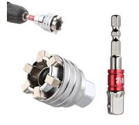 Genérico Llaves de Vaso Universal, Juego de Llaves de Vaso Llave de Tubo Universal Multifunción 10-19 mm, Llave de Zócalo con Adaptador de 3/8'', Reparación de Herramientas (1)