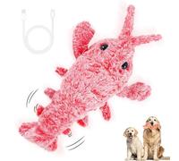 Genérico Lobster Interactive Dog Toy, Floppy Lobster Interactive Dog Toy, for Small Dogs Calming, Floppy Funny Jumping Moving Sturdy Pet Toys for Chewing Teething (Pink)