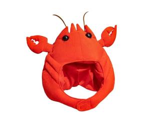 Generico Lobster Plush Hat, Plush PP Cotton 56-59cm, Red Cartoon Animal Headwear Costume Fancy Cosplay Hat, For Boys Friends Family Stage Performance Birthday Drama Cosplay Event Use