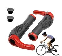 Genérico Lock on Bike Grips - Mountain Bike Lockout Grip | Non-Slip Rubber Bikes Handlebar Grips | Ergonomic Comfortable Cycling Accessories Handle Clamp for Family Friends Teen Riders