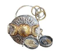 Genérico Locket De Plata Triple Luna Con Vida De Árbol, 2025 Licero De Hechizo Hecho A Mano, Con Amuleto De Energía Cristalina, Se Puede Usar Para Almacenar Palabras Poderosas, Votos, Altar De Plata