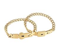 Genérico Locking Bracelet | 2 Pieces Stylish Wrist Jewelry