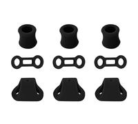 Genérico Locking Carabiner Rings for Climbing - Silicone Heavy Duty Safety Sleeve Set | Rappel & Abseil Positioning Equipment for Mountaineering, Cave Exploration, and Rescue Gear