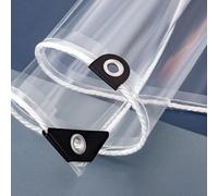 Genérico Lona Transparente Exterior Lámina De Plástico De Vidrio Blando para Exteriores Lona PVC Impermeable De Plástico Lona Resistente A Rotura Y A Lluvia Lona,0.39mm,50x150CM/1.6x4.9FT