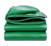 Genérico Lona Verde Resistente de PVC de 0,4 mm de Grosor, 4x4 m, para toldo o Tienda de campaña con Ojales Reforzados, Lona para Caravana o Camping, Soporte Personalizado (tamaño: 5x6 m).