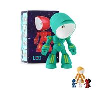 Genérico Lonely Robot Cartoon Cute Robots Design Companion Table Ligh, 2026 New 2 in 1 Mini Creative Robot Table Lamp, LED Cartoon Cute Light, for Festive Gifts and Birthday Presents (Green)