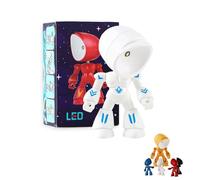 Genérico Lonely Robot Cartoon Cute Robots Design Companion Table Ligh, 2026 New 2 in 1 Mini Creative Robot Table Lamp, LED Cartoon Cute Light, for Festive Gifts and Birthday Presents (White)