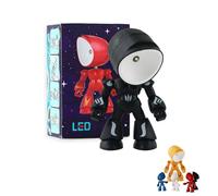 Genérico Lonely Robot Cartoon Cute Robots Design Companion Table Ligh, 2026 New 2 in 1 Mini Creative Robot Table Lamp, LED Cartoon Cute Light, for Festive Gifts and Birthday Presents (Black)