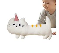 Generico Long Cat Pillow, Cute Plush, Soft Hugging Toy, Cozy Kitten Cushion, Adorable Sleeping Companion, Decorative Animal Pillow, Presents for Kids, Girls, Boys, 15.75x7.87 Inches