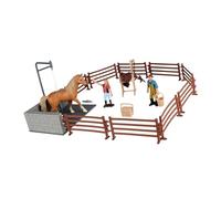 Genérico Los Juegos educativos de Cuidado de Caballos cuentan con Modelos de Animales realistas y Accesorios de Juego de rol para Actividades grupales de Caballo de simulación