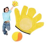 Generico Los niños lanzan el juguete de la pelota,Beach Toss Catch Toy Set Beach Ball Catch Guantes Remo - Ball Sports Games Pelota que juega guantes pegajosos juguete para niños