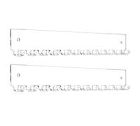 Genérico Lot De 2 Présentoirs À Colliers Muraux En Acrylique - 24 Crochets Au Total | Organisateur De Bijoux Transparent Et Élégant | Porte-Collier Mural Gain Dee Place Pour Chambre Et Dressing