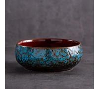 Genérico Lotus Bowl Planter, Lotus Bowls for Planting in Water Indoors, for Planting in Water Indoors Household Simple Ceramic Basin (Blue2)