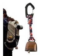 Genérico Loud Bear Bell - Iron, 5.51in Retro Safety Ring with Keychain | Walking Camping Bell, Portable Outdoor Safety Accessory For Backpacking, Mountaineering, Hiking, Biking, Walking, Camping