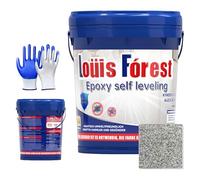 Genérico Louis Forest Epoxy Floor Paint, High-Gloss Marble Effect Epoxyfloors Coating, Non-slip Waterproof epoxysand floorpaint for concrete, for Garage, Warehouses (Colorful,0.5kg for 0.28-0.32 sqm)