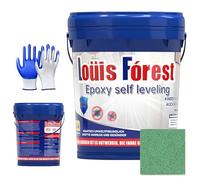 Genérico Louis Forest Epoxy Floor Paint, High-Gloss Marble Effect Epoxyfloors Coating, Non-slip Waterproof epoxysand floorpaint for concrete, for Garage, Warehouses (Green,0.5kg for 0.28-0.32 sqm)