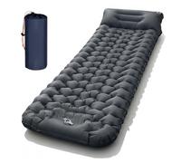 Genérico Lounge Mat - Your Portable Chill Zone, Thick Memory Foam Sleeping Pad for Camping, Self Inflating Travel Air Mattress with Pump for Travel Tent Hiking Backpacking Trip Car Camp Gear (Grey)