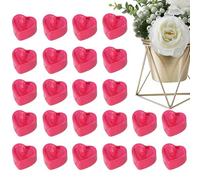 Genérico Love Heart Candles - Durable and Beautiful, Heart Shape Tealights, Heart-Shaped Candle Lights | Valentines Love Heeart Flameless Tealight Candles for Valentine's Day Birthday