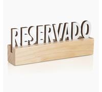 Genérico LoveMyBar - 6 uds Reservado Mesa Bar Restaurante. Fabricado en Madera de Pino barnizada