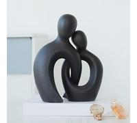 Genérico Lover Resin Statue - Couple Art Figurine, Elegant Emotional Bond Sculpture, Contemporary Decorative Display Object | Tasteful Home Furnishing Accent For Shelves Tables Living Spaces