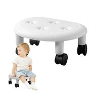 Genérico Low Rolling Stool Chair - 33.5x15cm PP Wheel Stool Seat, Portable Pedicure Chair, Smooth Mobility Salon Seat, Floor Friendly Compact | Rolling For Salon SPA Pedicure Home Use