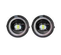 Genérico Luces Antiniebla Delanteras Faros Antiniebla LED Tipo Angel Eyes Para Toyota Para Tacoma Para Tundra Para Sequoia 2005-2015 Con Luz Diurna Transparente(White Ring White)