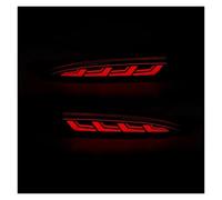 Genérico Luces Antiniebla Para Mazda Para CX-5 2022 2023 LED Reflector Parachoques Trasero Luces Advertencia Freno Lámparas Señal Giro Dinámicas 12V Piloto Antiniebla Posterior(Red A)