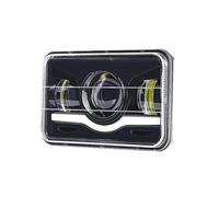 Genérico Luces Circulación Diurna Para Jeep Camión Faro 12V 24V 4x6 Pulgadas Faros LED H4 Luz Trabajo Reemplazo Cuadrada Juego Reparación Faro(1 pcs)