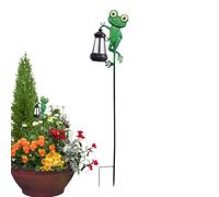Genérico Luces de estaca solar al aire libre - luces solares de jardín de rana impermeable, estatuas al aire libre para el del patio fuera de la aguja de la aguja para la ruta del patio fuera