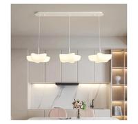 Genérico Luces de la isla, Lámpara colgante flotante moderna for comedor, color nube, for isla de cocina, iluminación interior(RC Dimmable,A long 3)